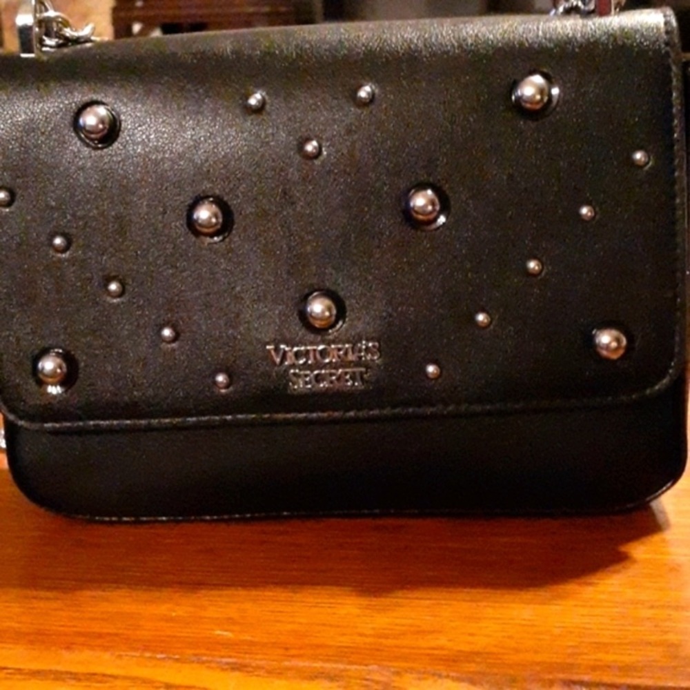 NWOT Victoria Secret black studded Handbag